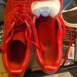 Red suede adidas ♥️